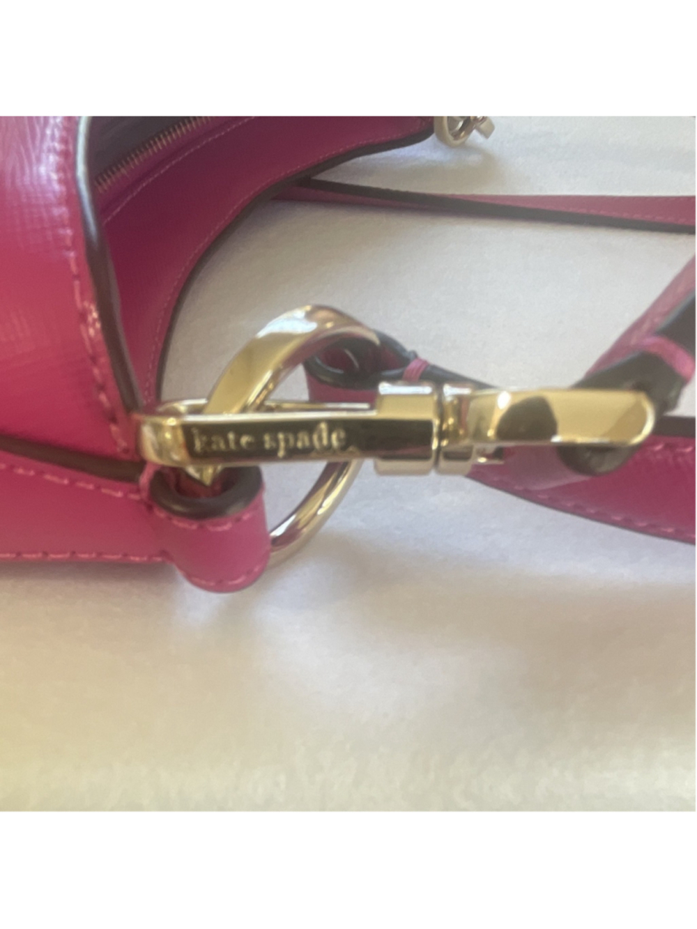Kate Spade New York Pink Shoulder Bag Zip, Detachable Strap, Medium - Picture 10 of 14
